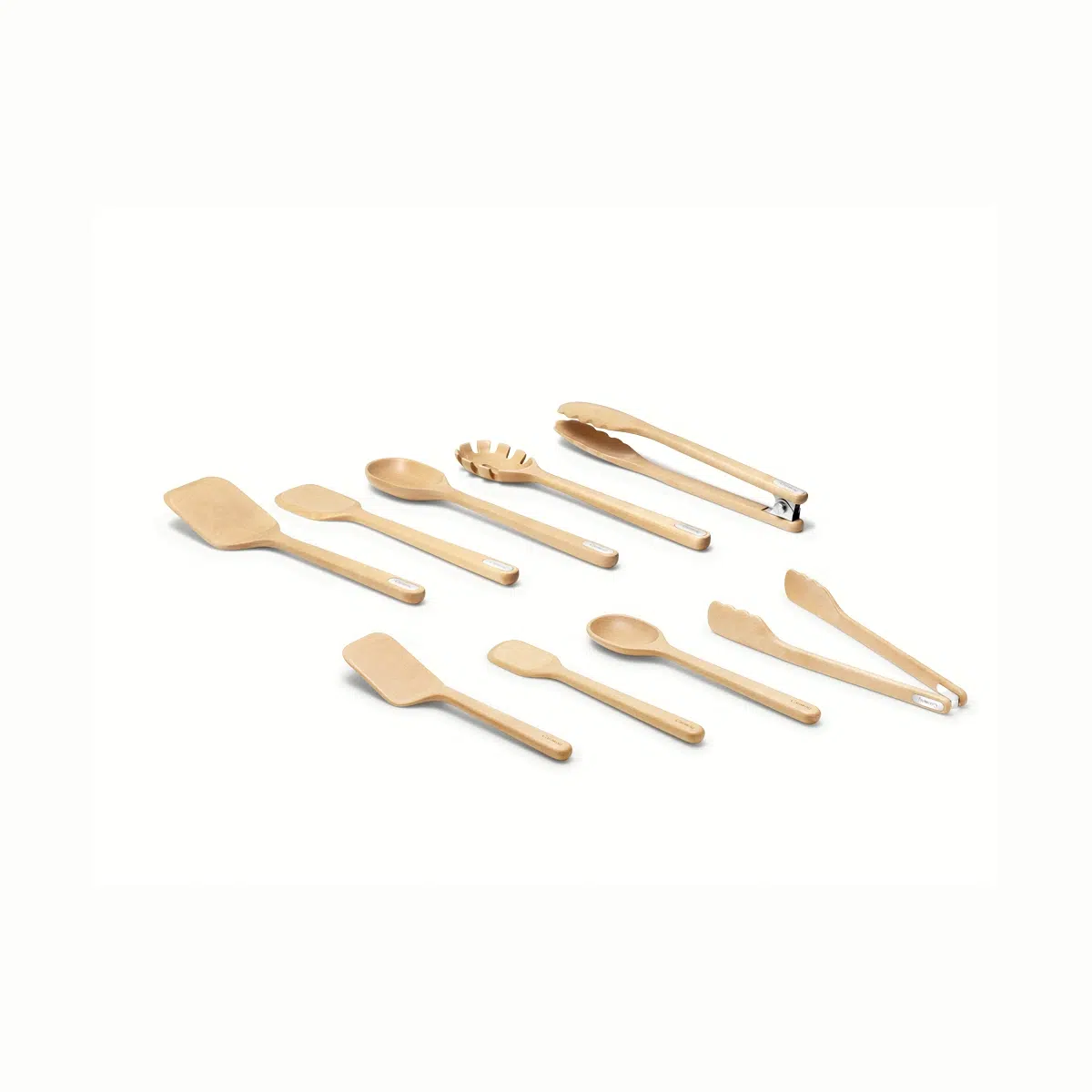 Caraway Utensil & Minis Set - 9-Piece Wooden Kitchen Utensils with Mini Spatula, Spoon, Tongs - FSC-Certified