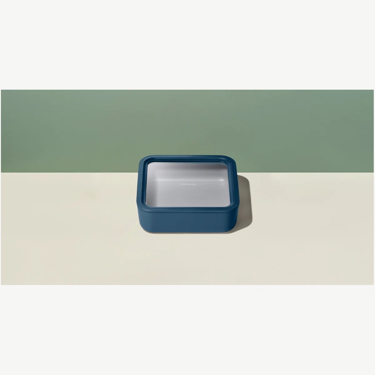 Caraway Large Storage Container - 10 Cup Non-Stick Ceramic Coated Glass with BPA-Free Lid