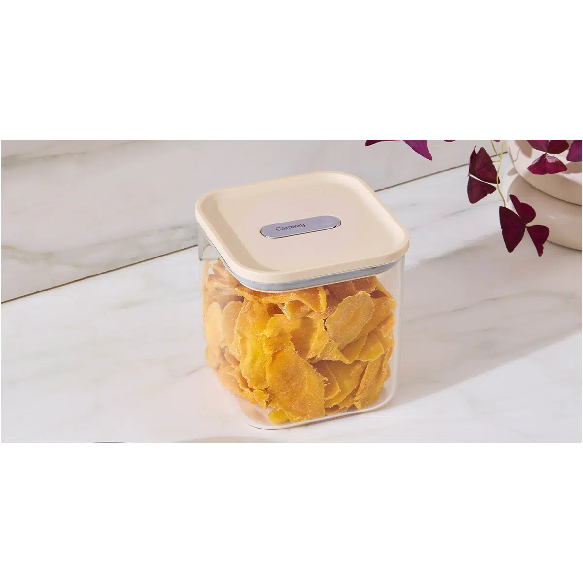 Caraway 2.5 qt Glass Airtight Container - BPA-Free, Dry Food Storage for Rice, Coffee & More