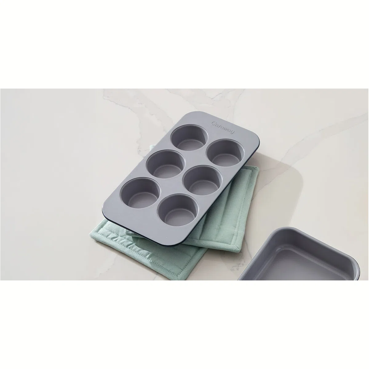 caraway-6-cup-non-stick-muffin-pan-ceramic-coating-oven-safe-to-550-f image 1
