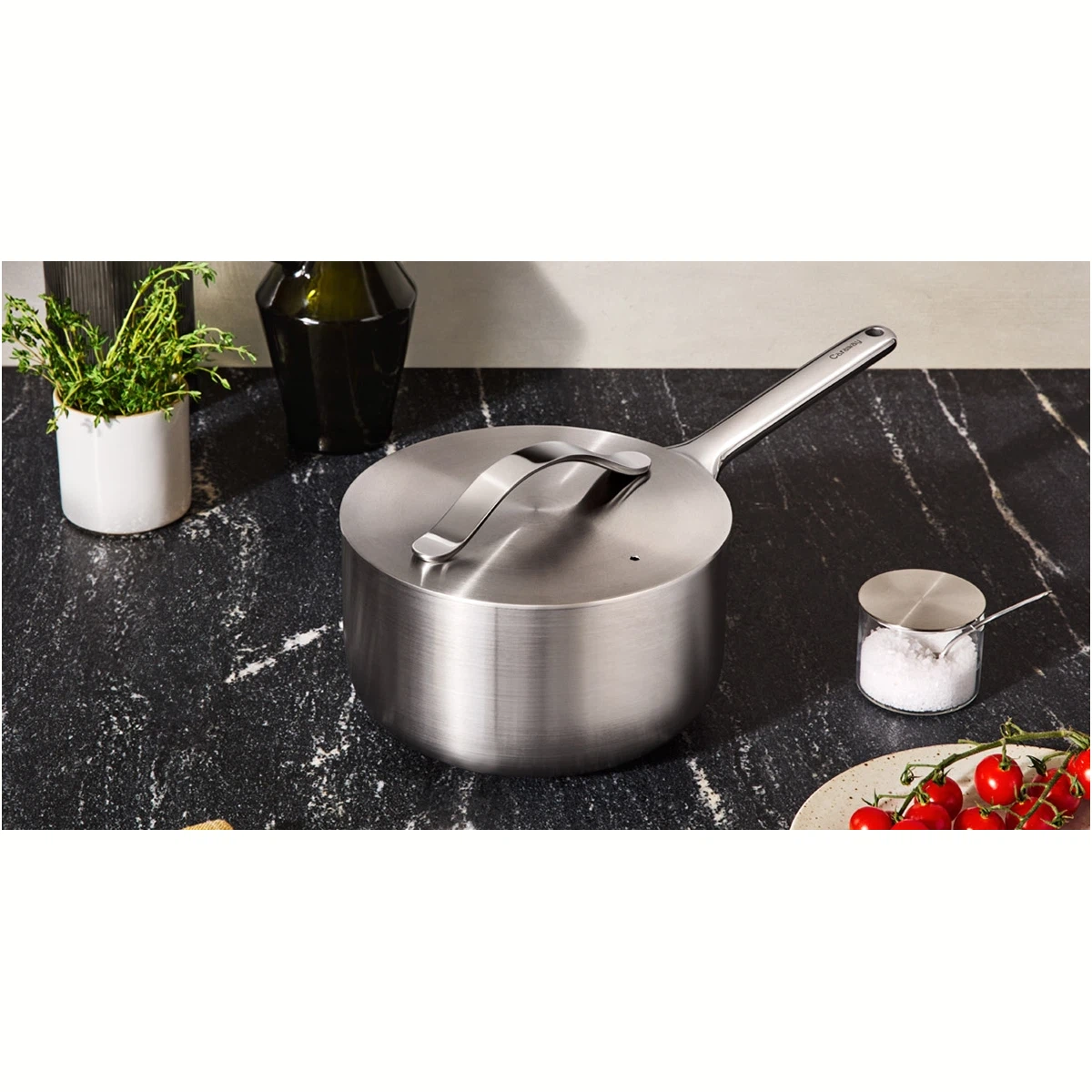 caraway-stainless-steel-sauce-pan-3-qt-non-toxic-5-ply-with-lid-oven-safe-lifeti image 1