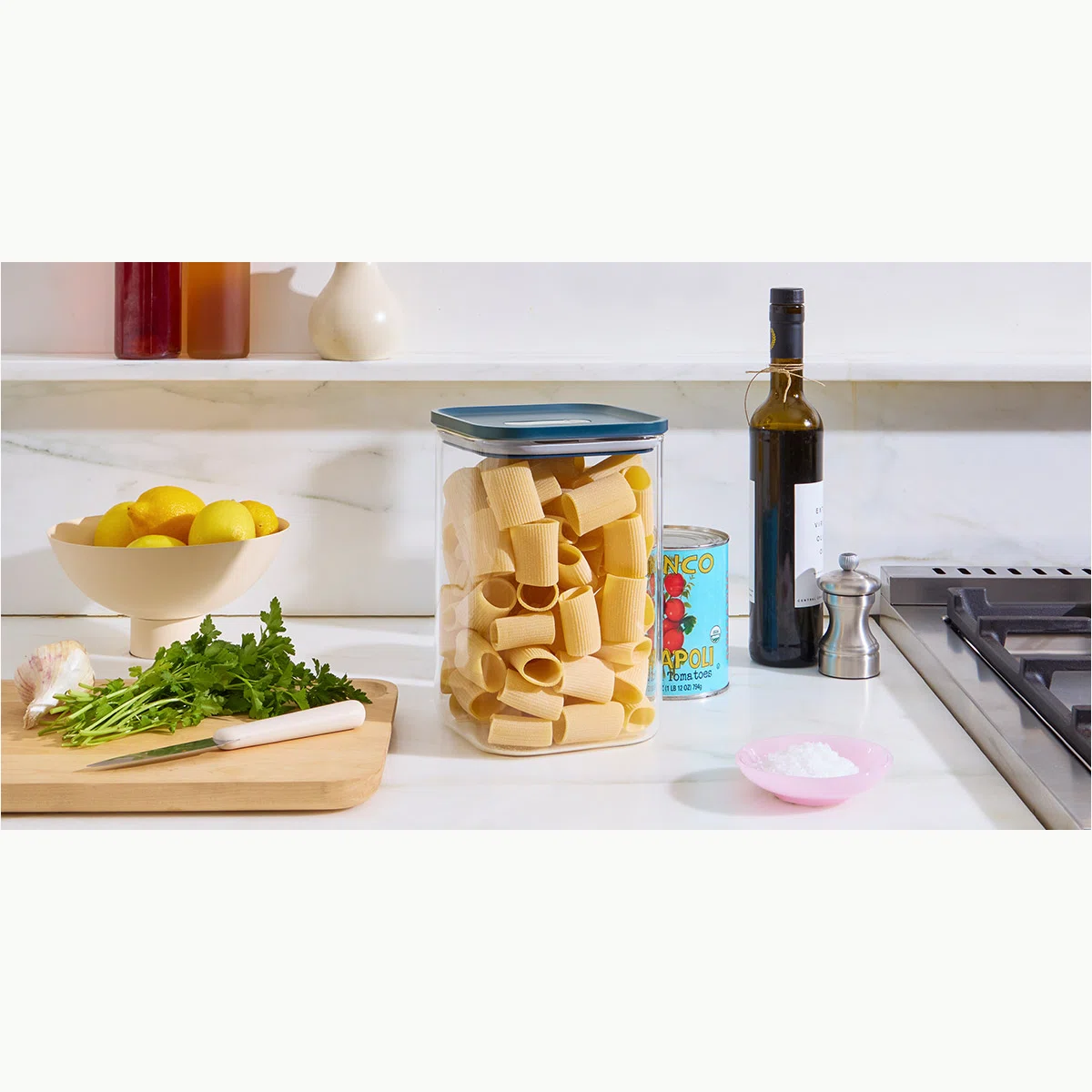 Caraway Glass Airtight Container Trio - BPA-Free Non-Toxic Food Storage, 3 Sizes for Pantry & Home