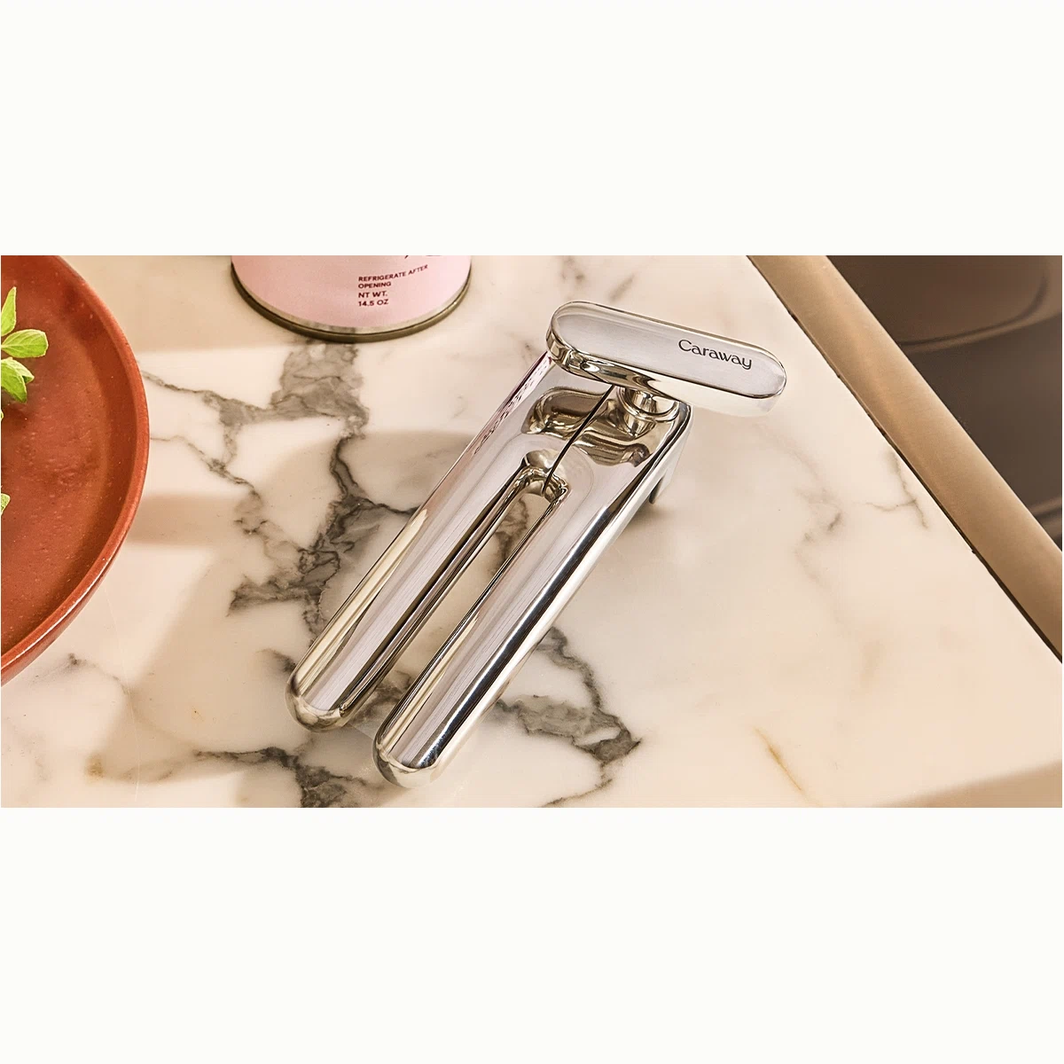 Caraway Can Opener – Non-Toxic Stainless Steel, Ergonomic, Eco-Friendly Manual Opener