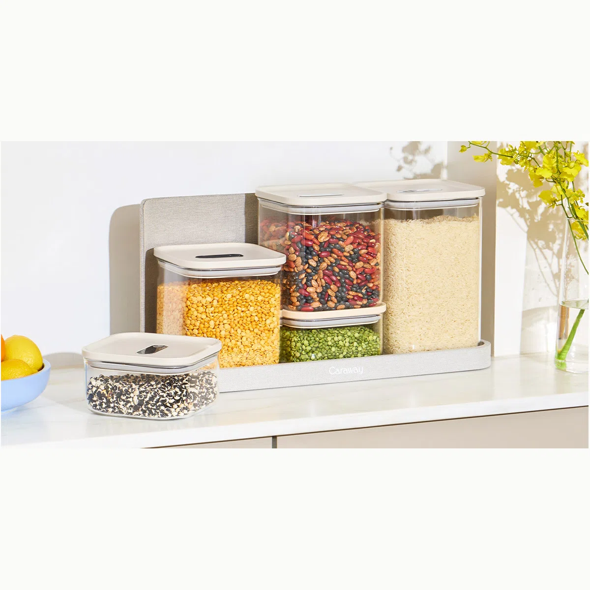 Caraway Complete Food Organization Bundle 31-Piece BPA-Free Glass Food Storage Set for Pantry