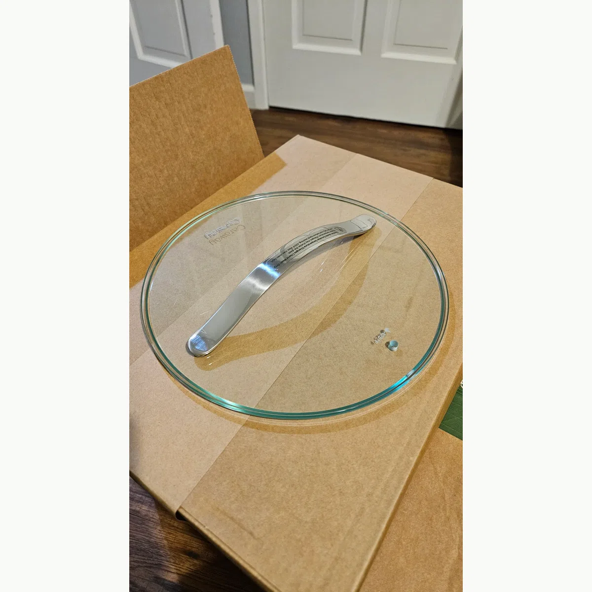 Lid handle gets hot
