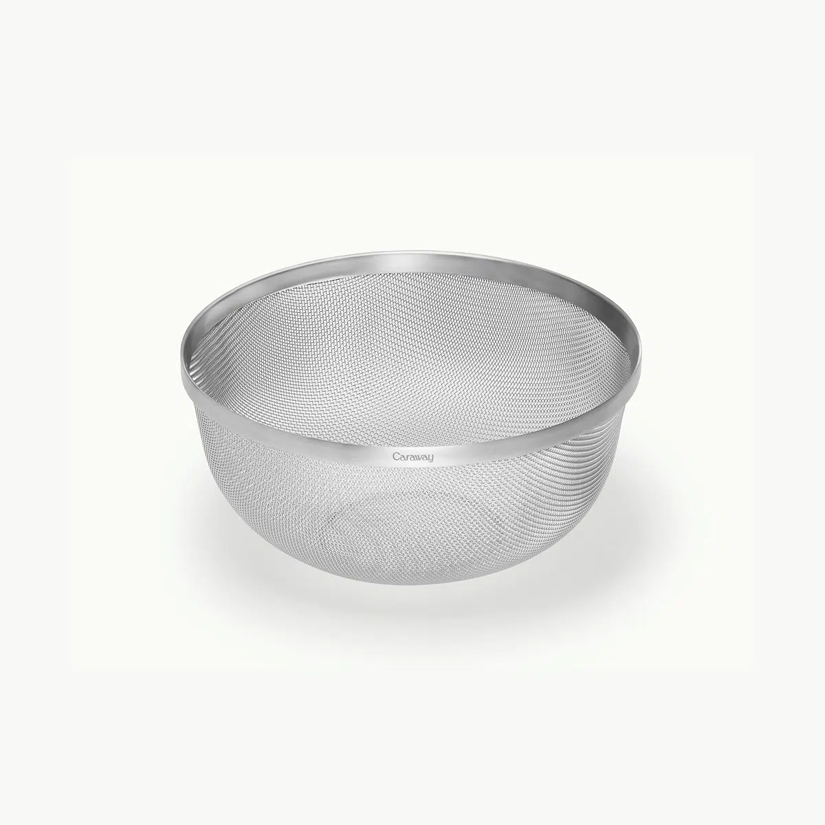 Caraway Large Stainless Steel Strainer 6Qt – Fast Drainage, Non-Toxic, Stackable