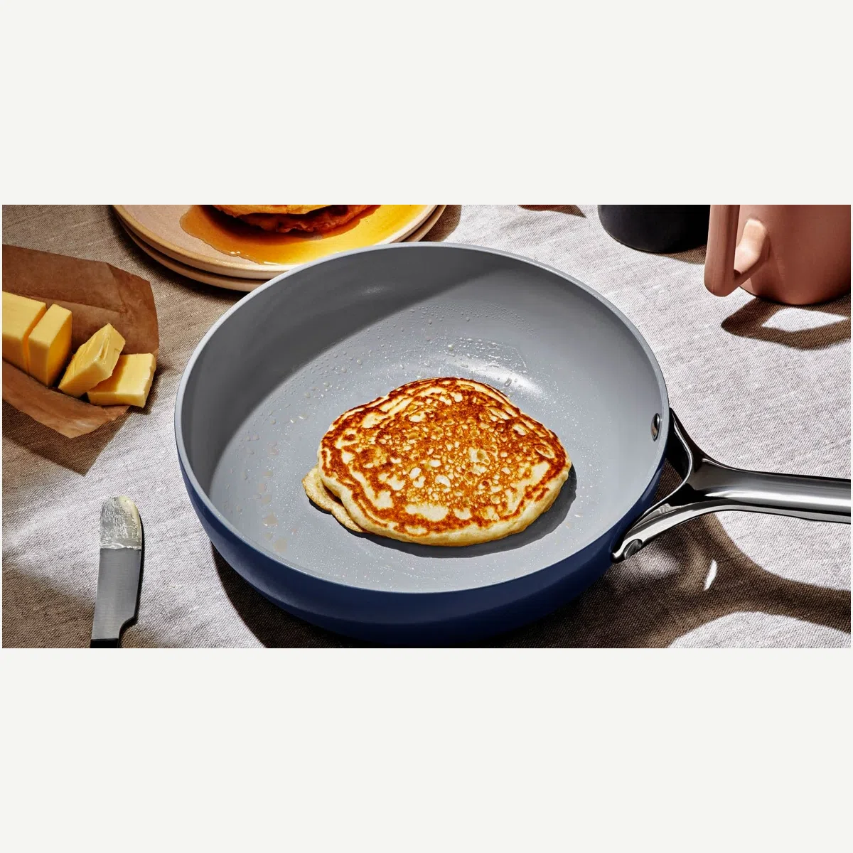 Caraway Non-Toxic Ceramic 10.5" Fry Pan - PTFE-Free, Oven Safe 550°F