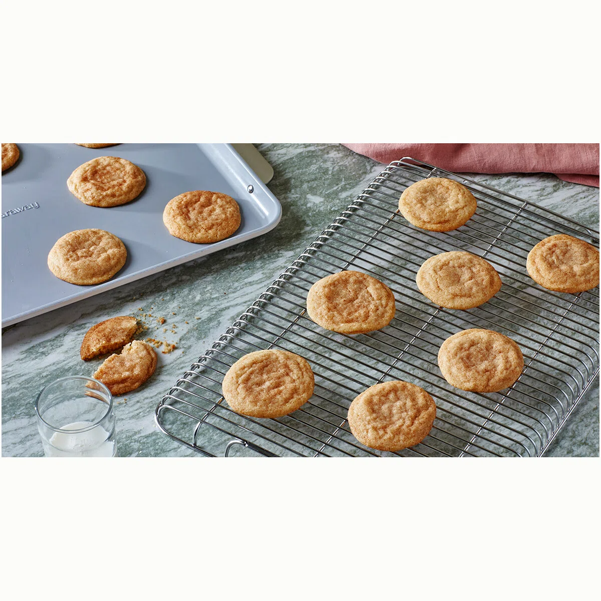 caraway-baking-cooling-duo-large-baking-sheet-cooling-rack-73-off image 1