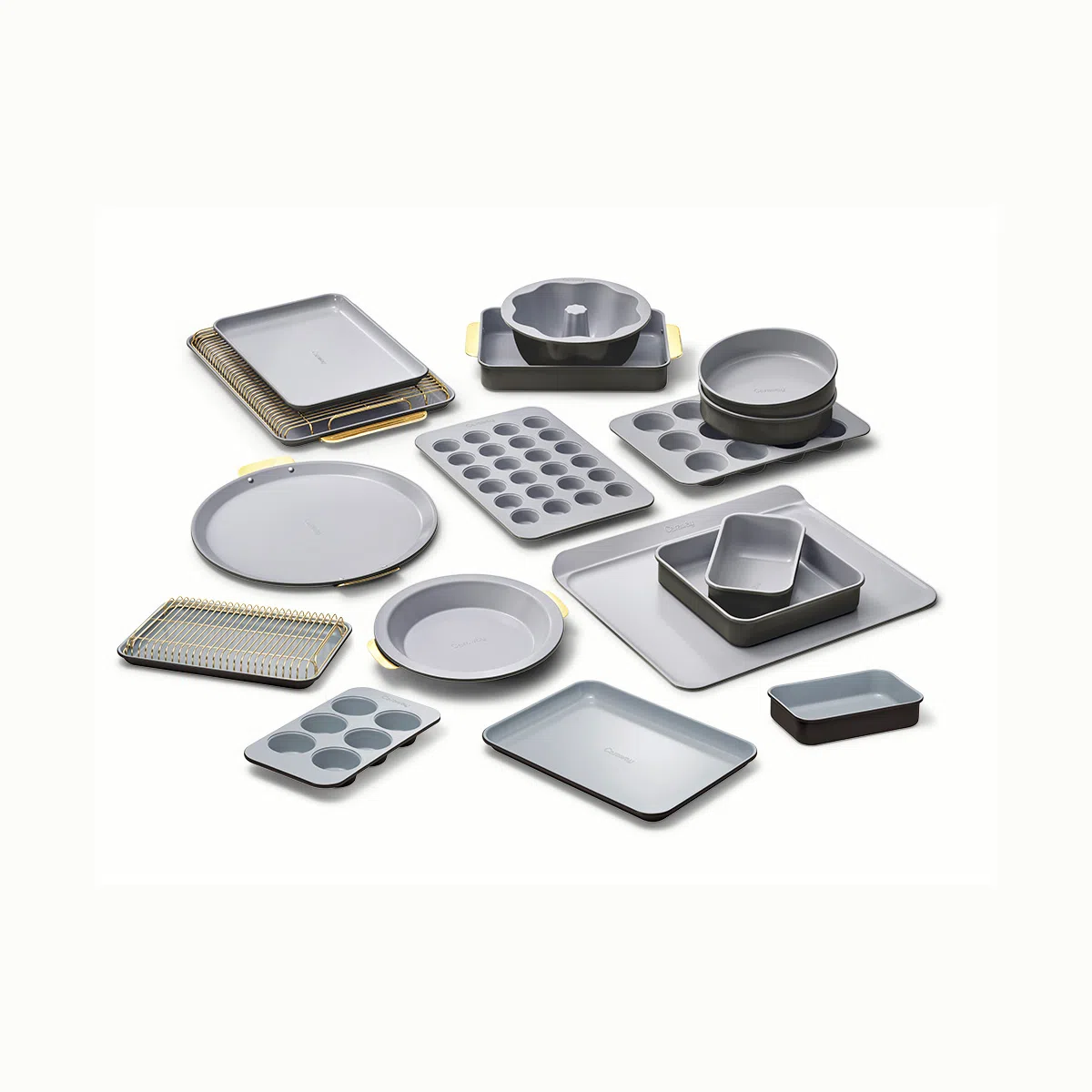 Caraway Full Ceramic Bakeware Set - Non-Toxic Mega Baking Bundle with Mini Bakeware & Specialty Pans