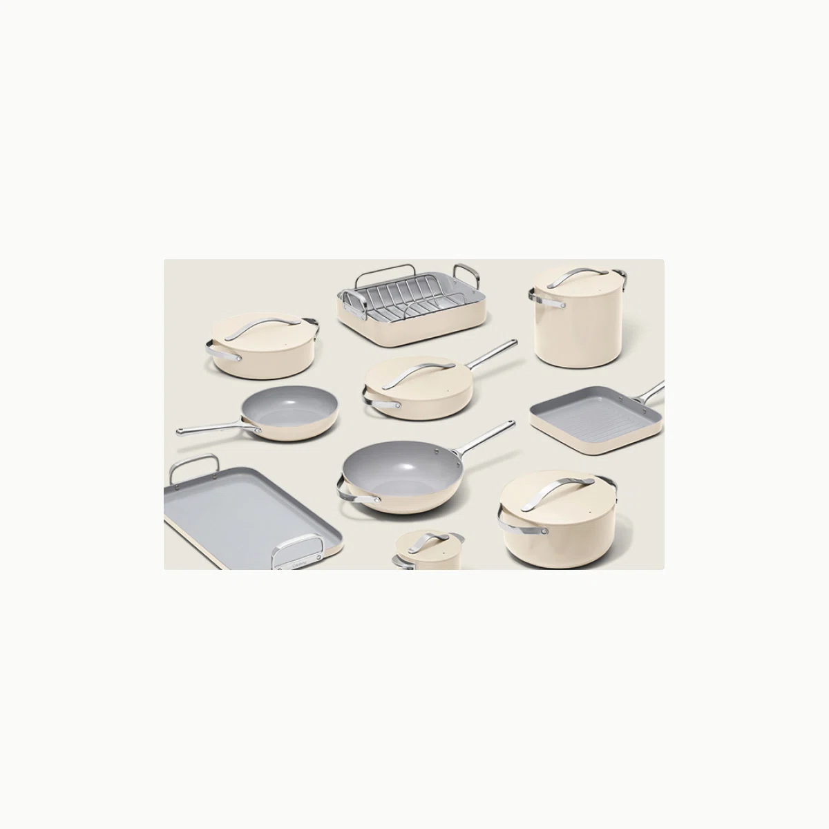 Caraway Signature Ceramic Collection - Cookware Set & Minis Bundle, PTFE-Free