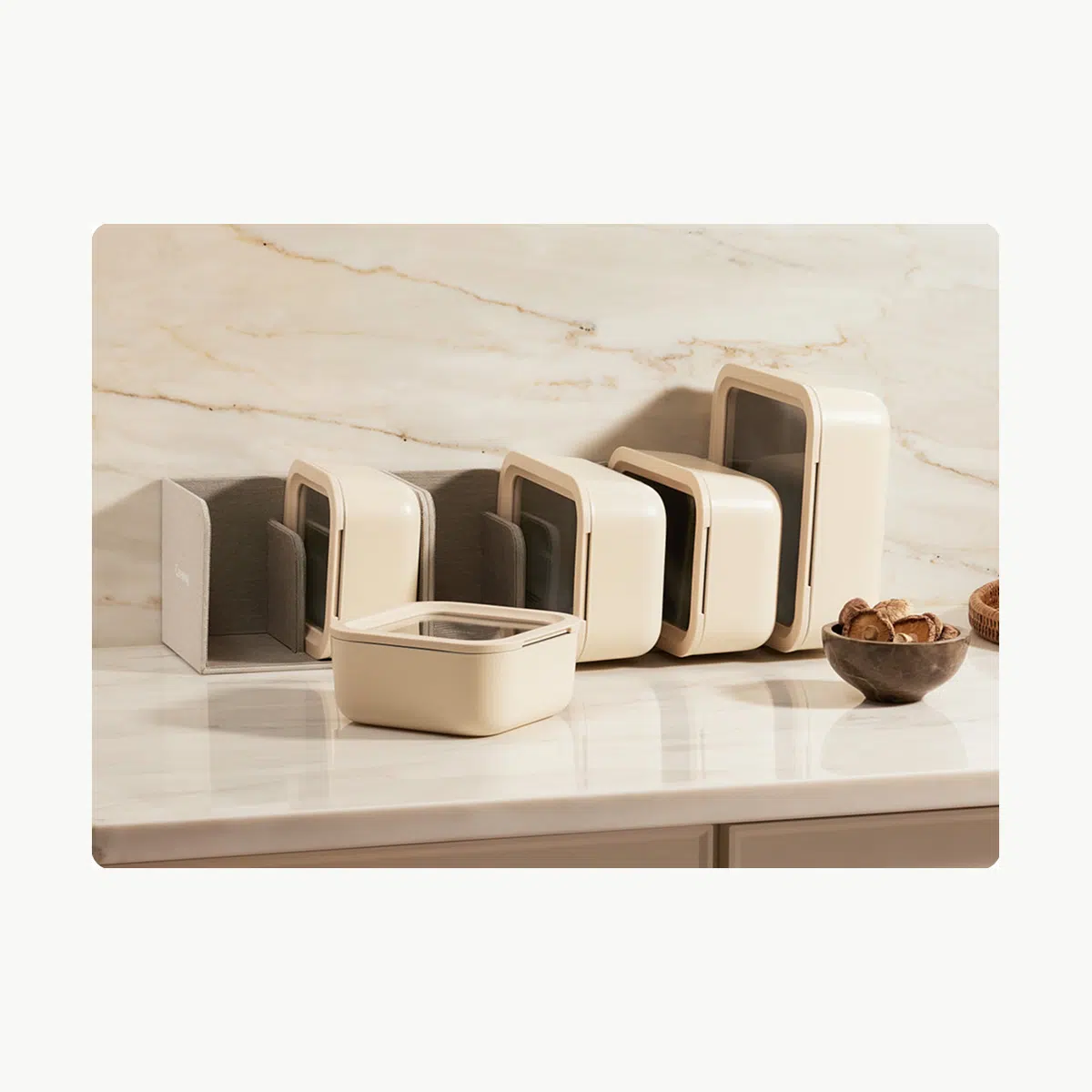 caraway-food-storage-set-13-piece-non-toxic-glass-containers-with-lids-3-organiz image 1