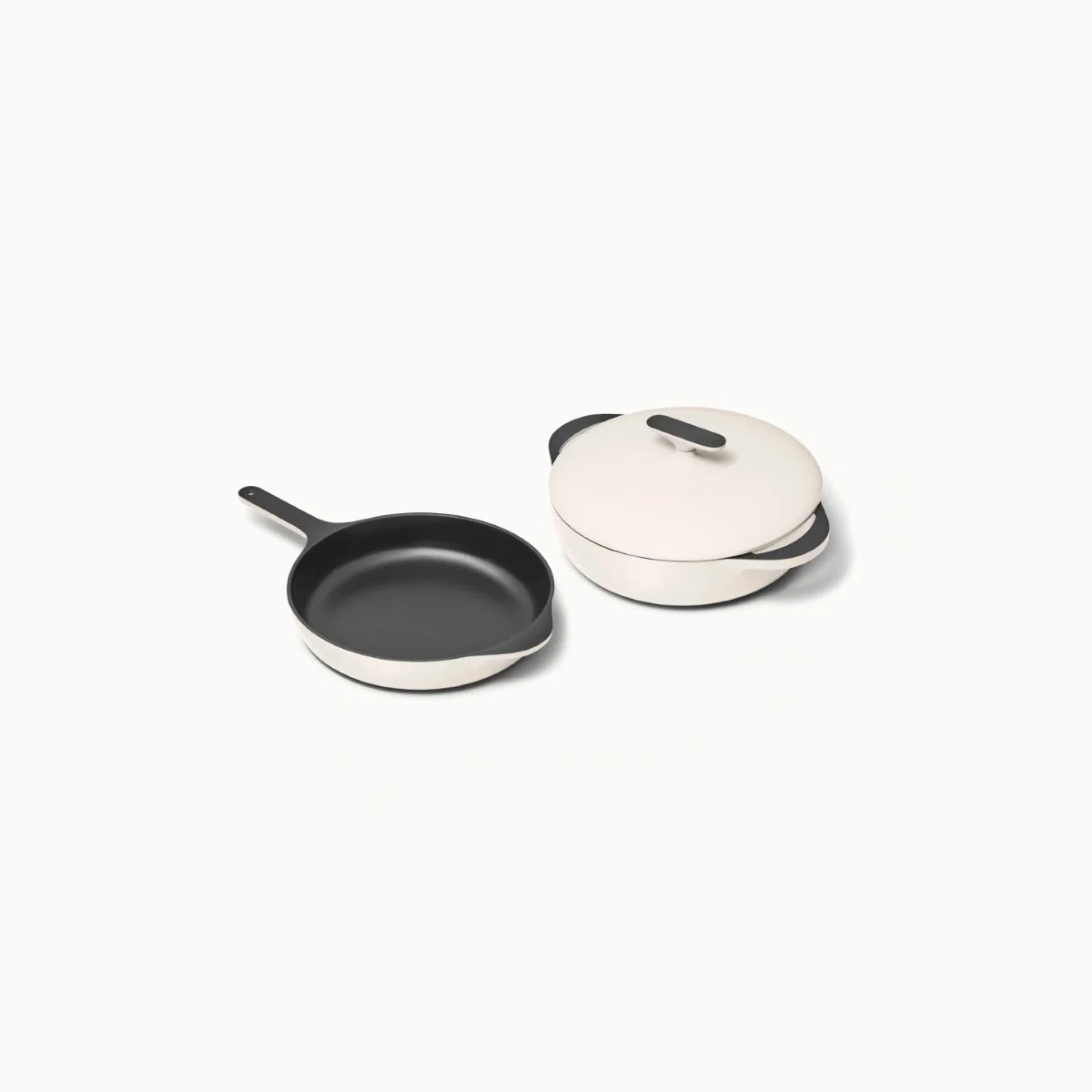 caraway-enameled-cast-iron-skillet-braiser-duo-non-toxic-lifetime-warranty image 1