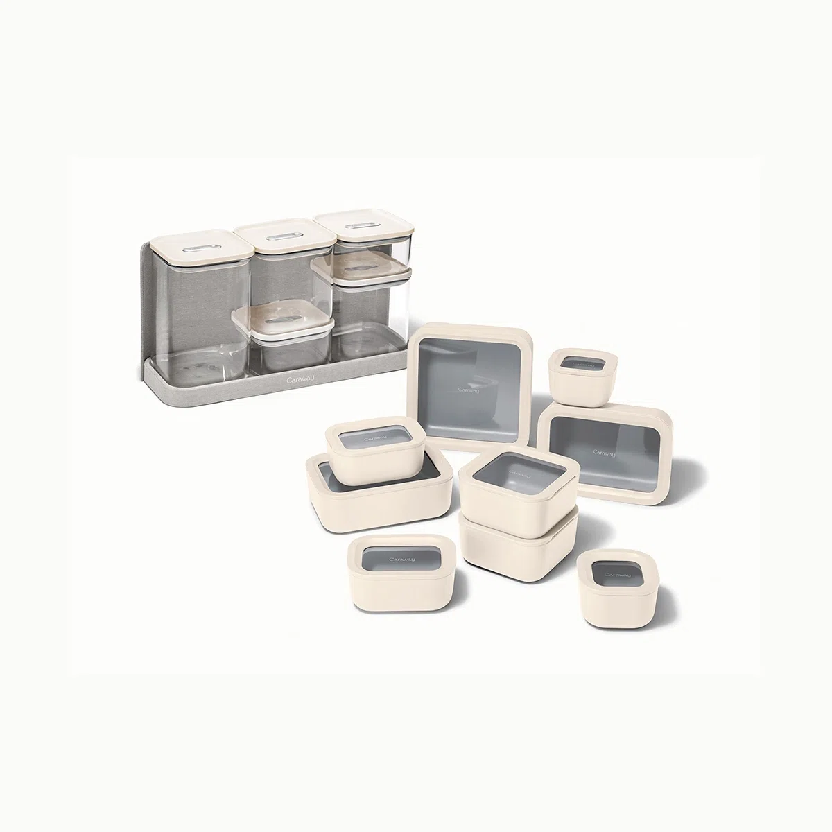 caraway-complete-kitchen-organization-bundle-42-piece-bpa-free-food-storage-set- image 1