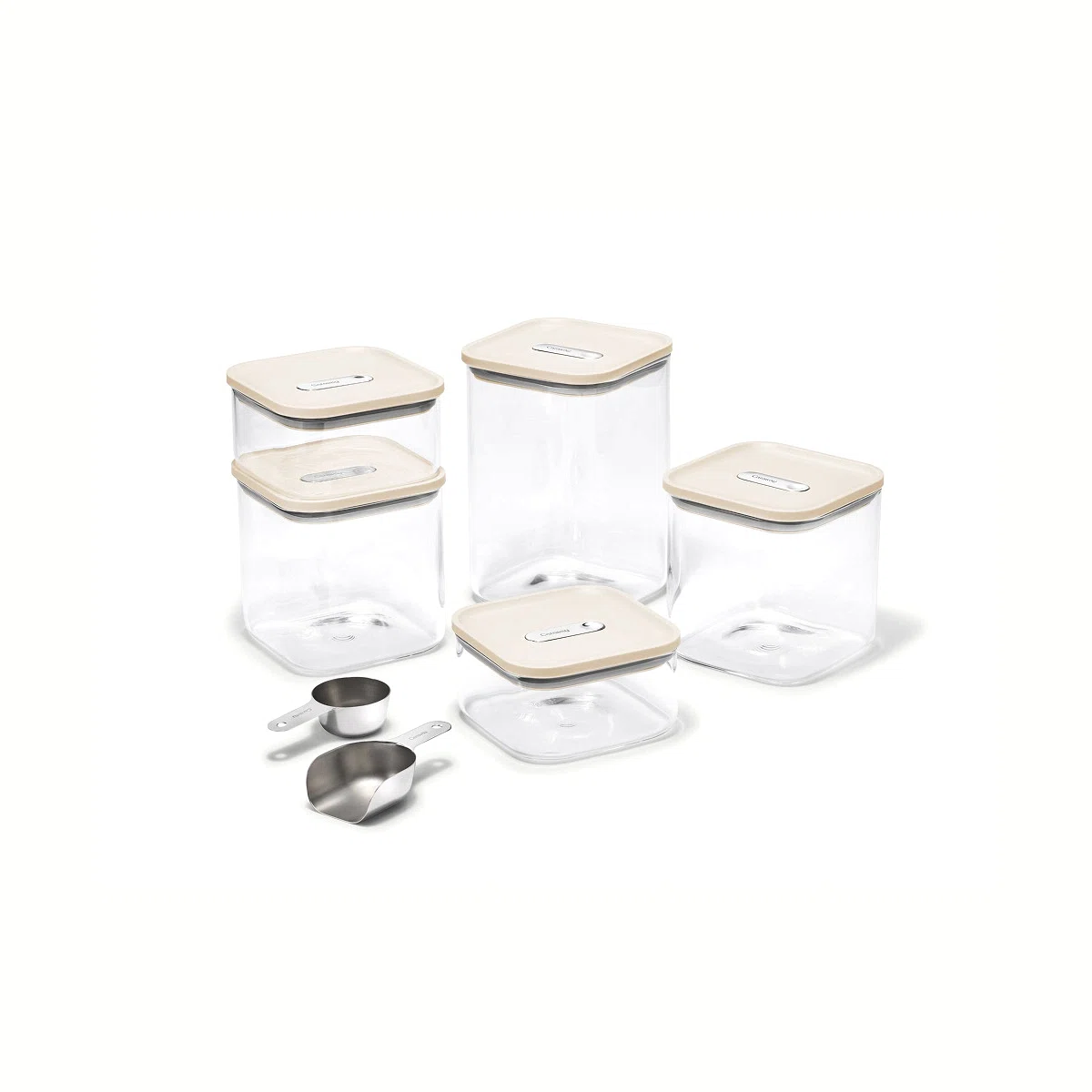 caraway-13-piece-glass-airtight-container-set-bpa-free-dry-food-storage-for-pant image 1