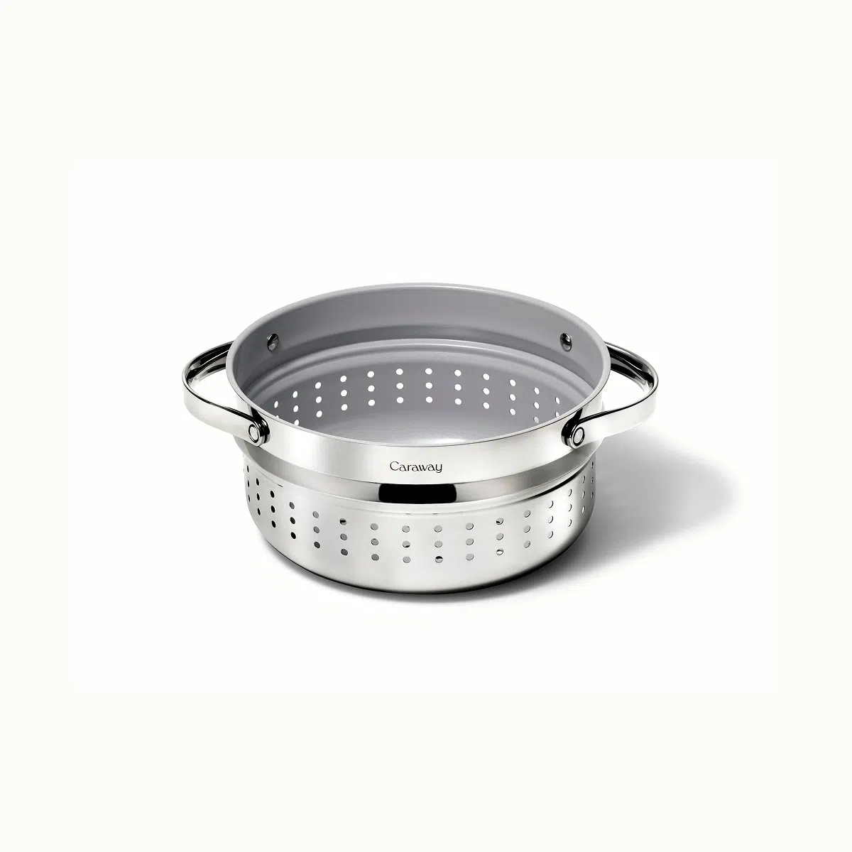 caraway-large-food-steamer-non-toxic-ceramic-coating-stainless-steel-modular-for image 1