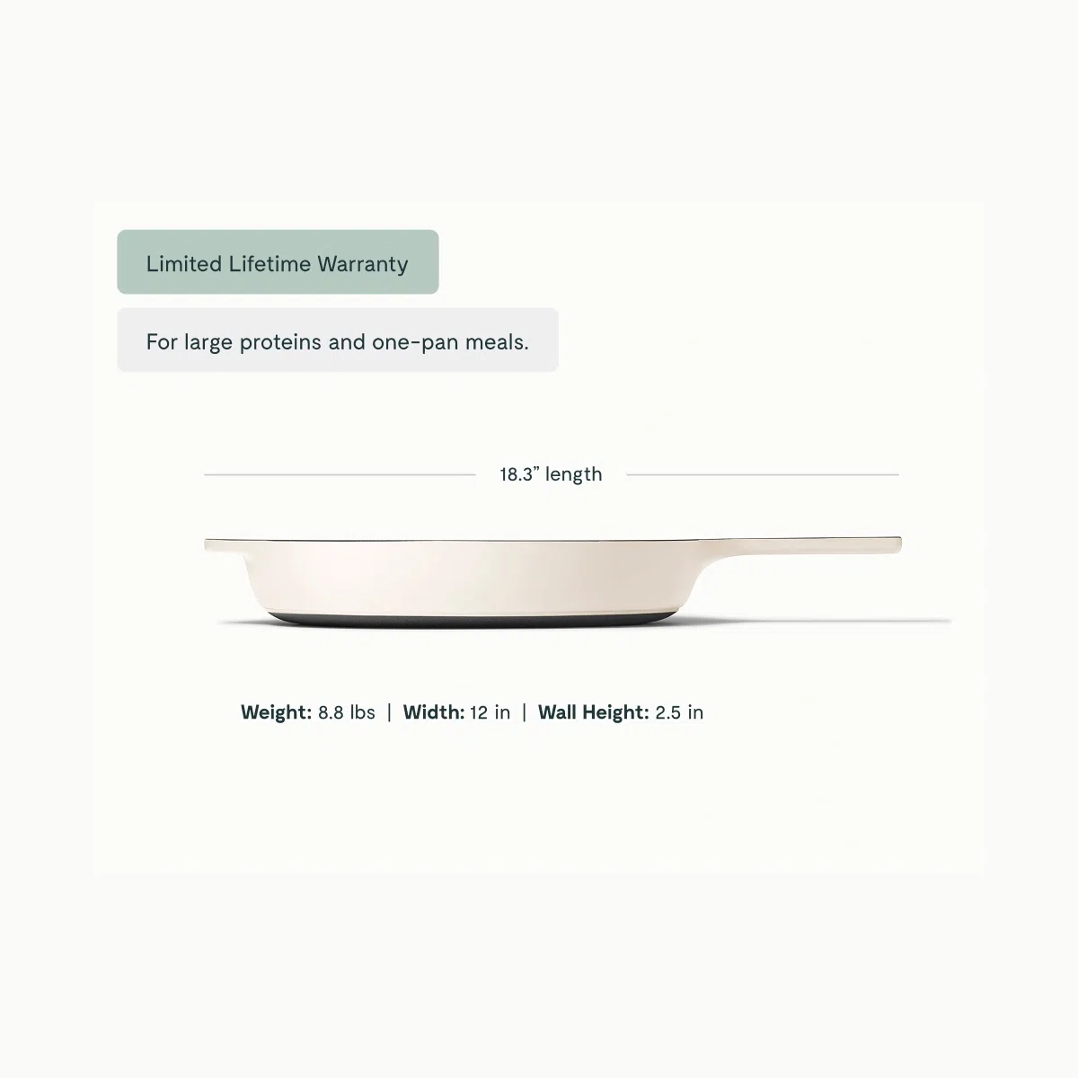 caraway-12-enameled-cast-iron-large-skillet-non-toxic-all-stovetop-compatible-li image 3