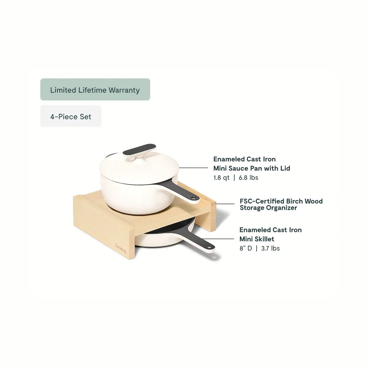 caraway-enameled-cast-iron-mini-duo-non-toxic-skillet-sauce-pan-with-storage-org image 3