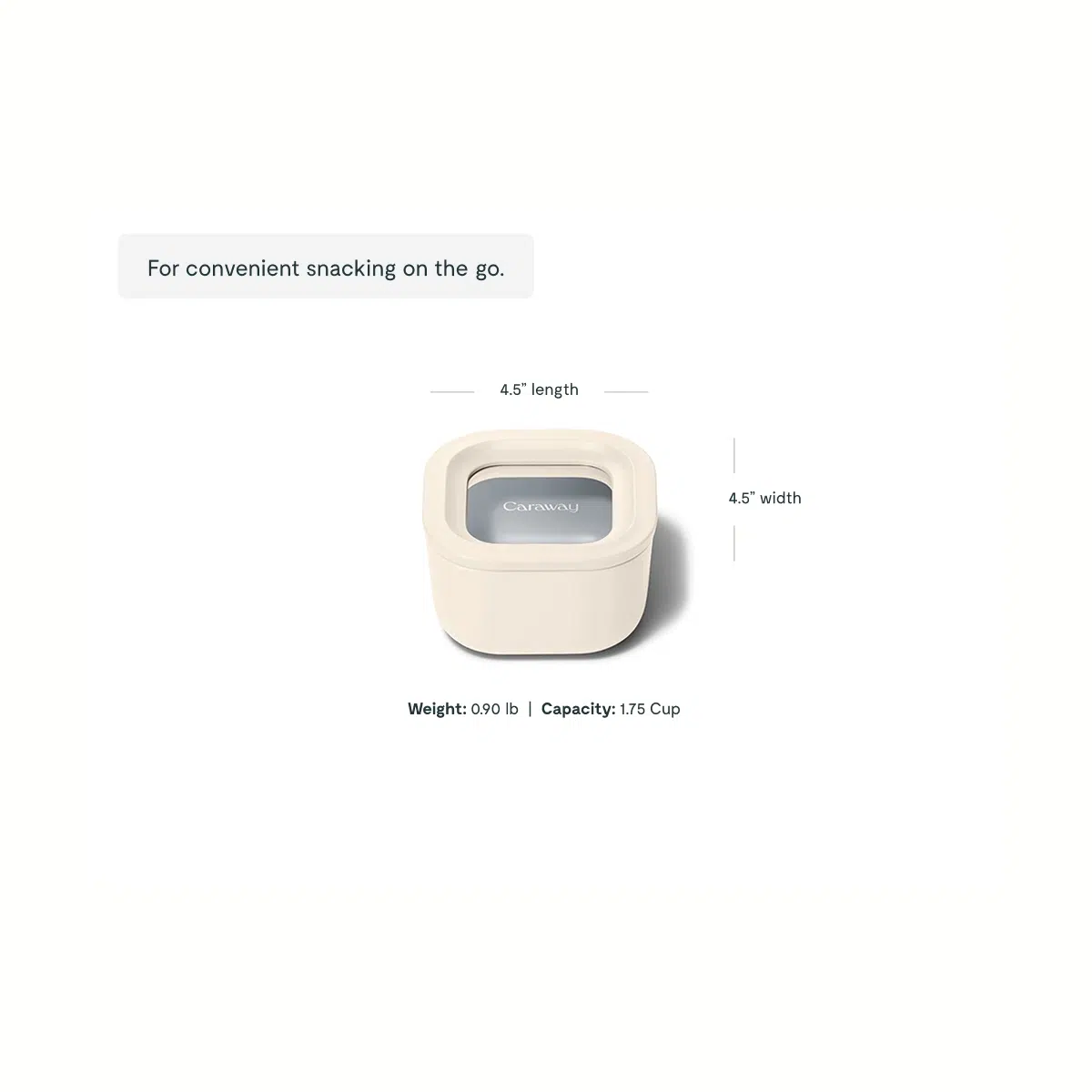 caraway-mini-square-glass-food-storage-container-1-75-cup-non-toxic-ceramic-coat image 3