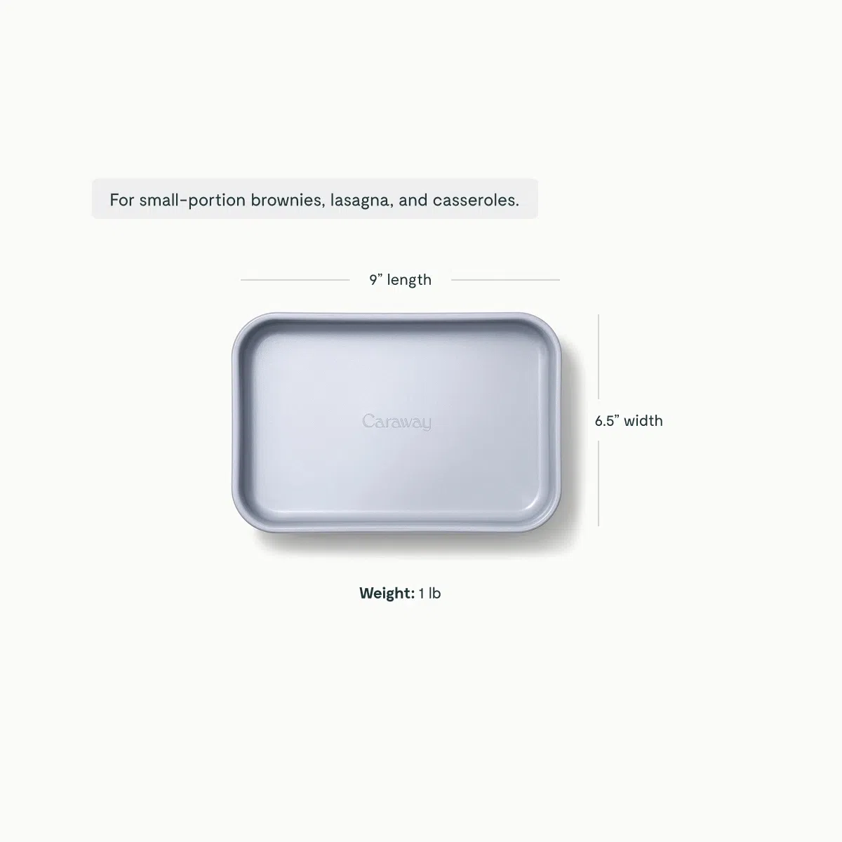 caraway-small-rectangle-pan-non-toxic-ceramic-non-stick-oven-safe-to-550-f-alumi image 3