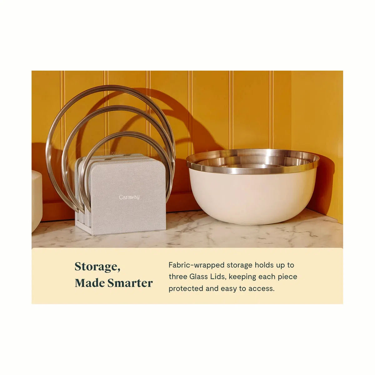 caraway-mixing-bowl-lid-organizer-stores-up-to-3-lids-clutter-free-counter-stora image 4