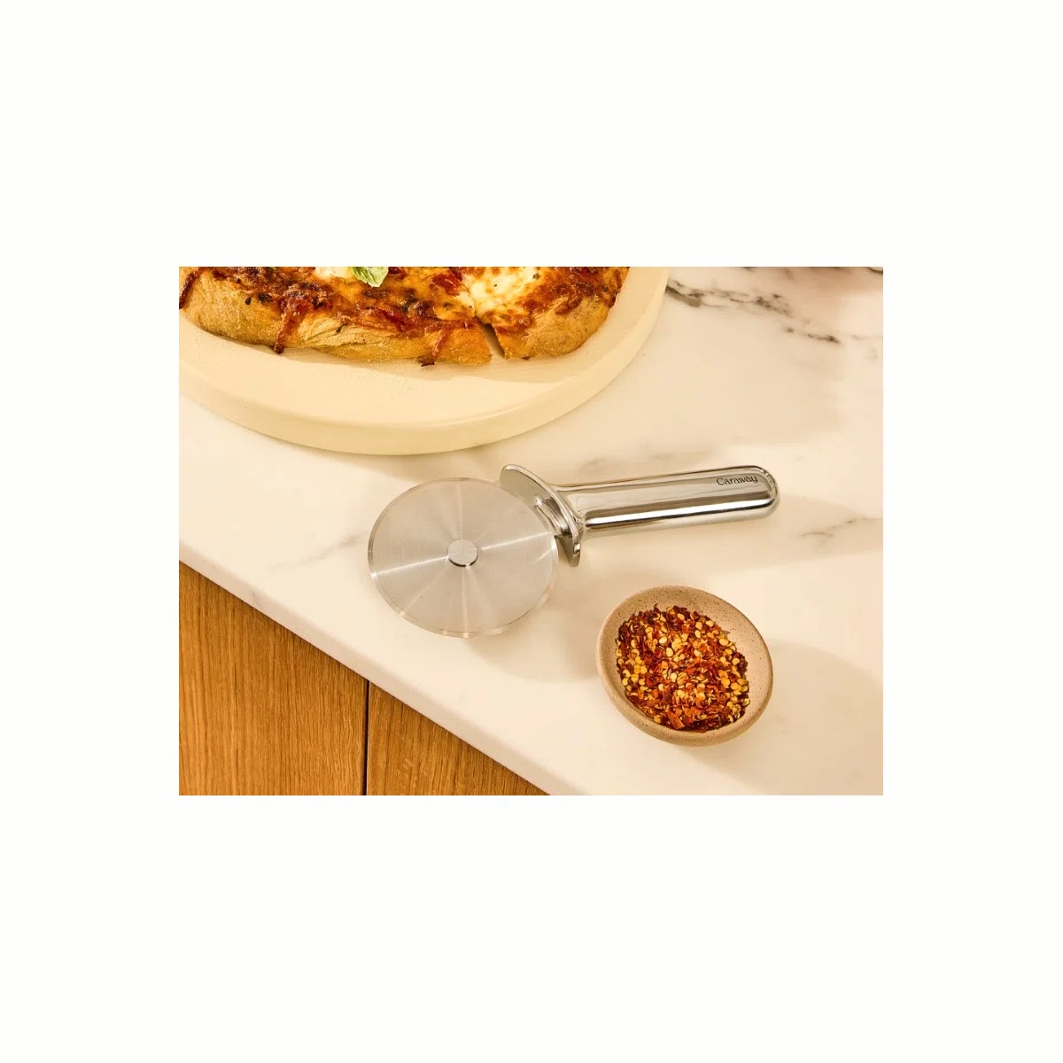 caraway-premium-stainless-steel-pizza-cutter-ergonomic-sharp-blade-non-toxic-off image 4