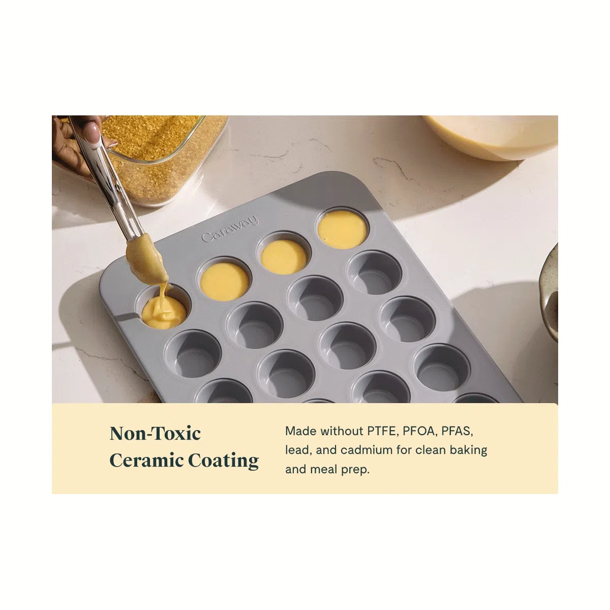 caraway-24-cup-mini-muffin-pan-non-toxic-ceramic-coating-oven-safe-to-550-f image 4