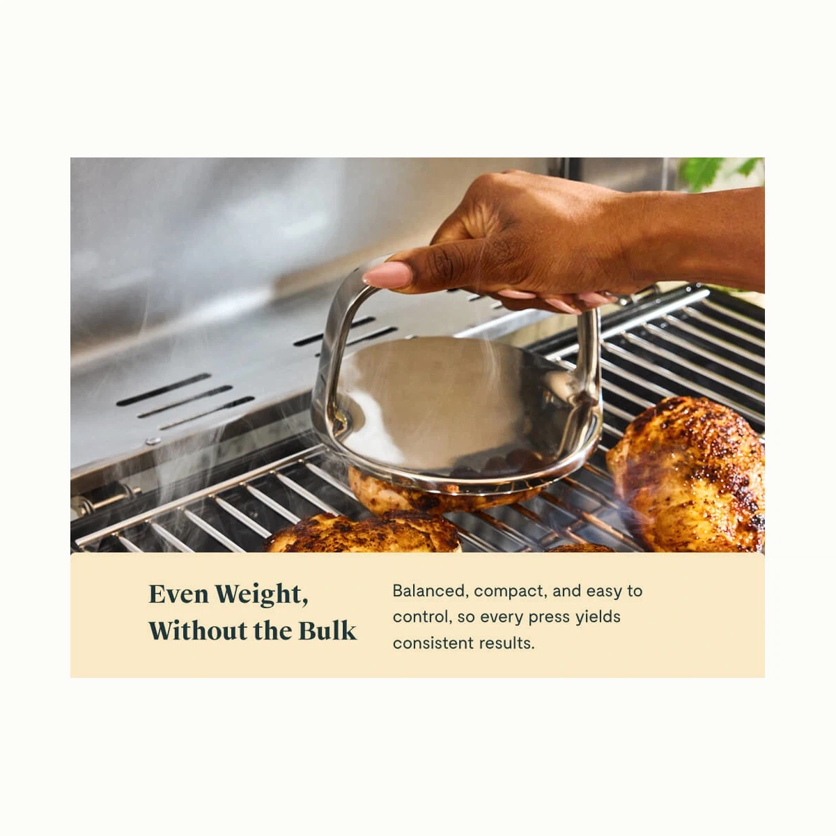 caraway-grill-press-premium-stainless-steel-6-inch-weighted-smash-burger-press-f image 4