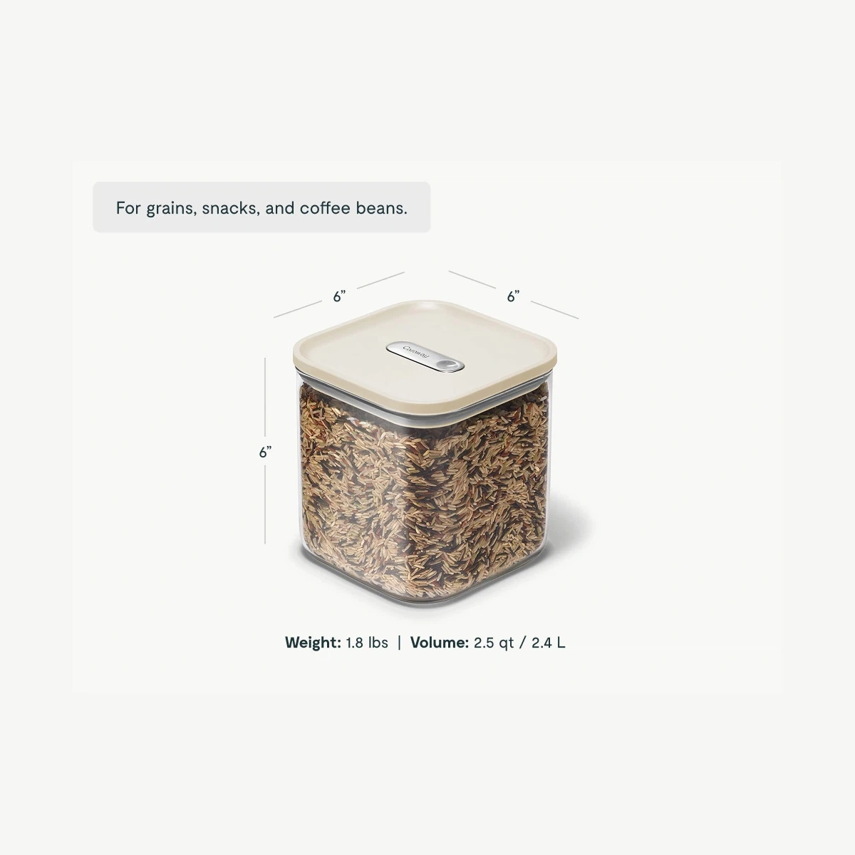 caraway-2-5-qt-glass-airtight-container-bpa-free-dry-food-storage-for-rice-coffe image 4