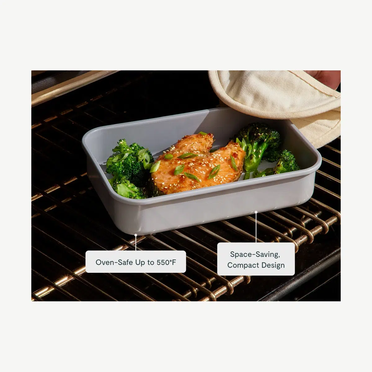 caraway-small-rectangle-pan-non-toxic-ceramic-non-stick-oven-safe-to-550-f-alumi image 4