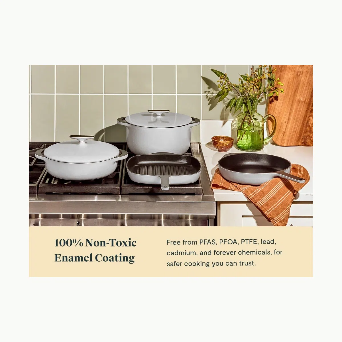 caraway-enameled-cast-iron-minis-set-12-piece-non-toxic-cookware-dutch-oven-skil image 4