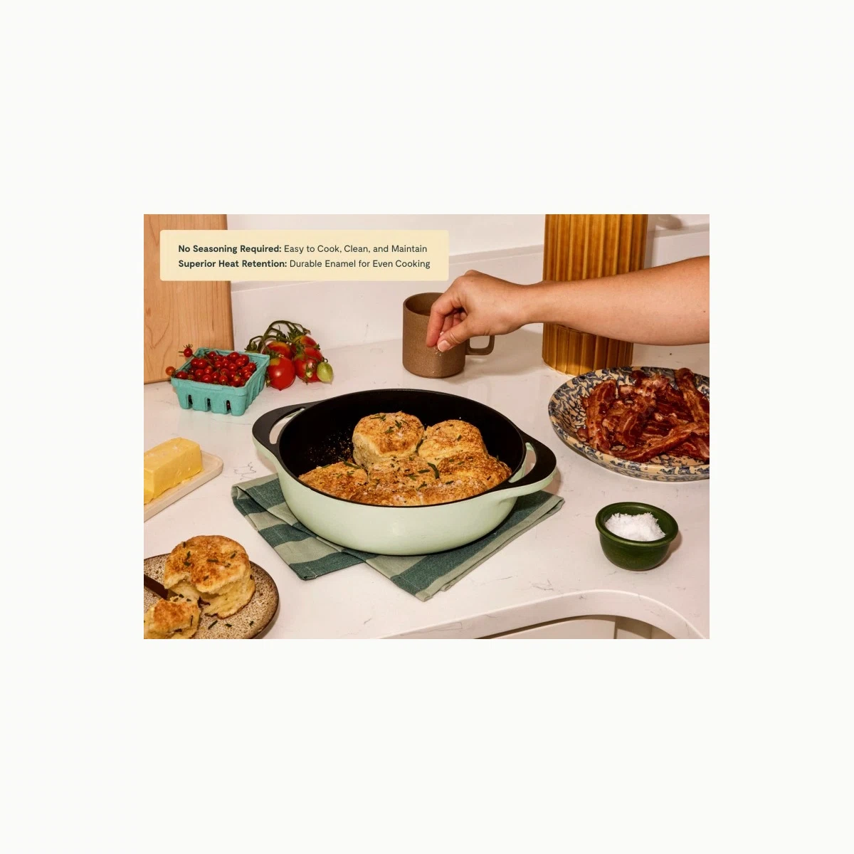 caraway-3-5-qt-enameled-cast-iron-braiser-with-lid-non-toxic-all-stovetop-compat image 4