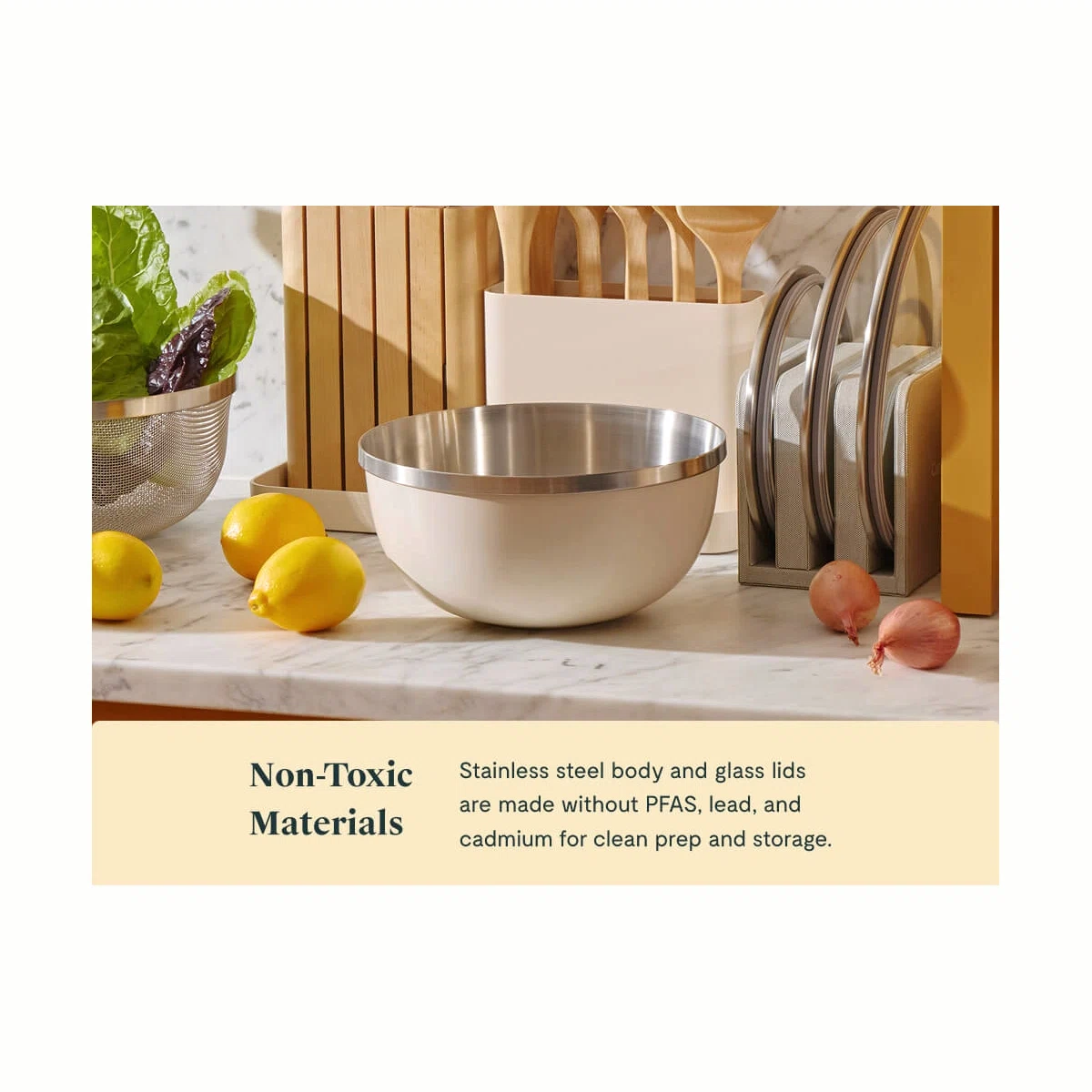 caraway-mixing-bowl-set-6-piece-stainless-steel-nesting-bowls-with-lids-2qt-4qt- image 4