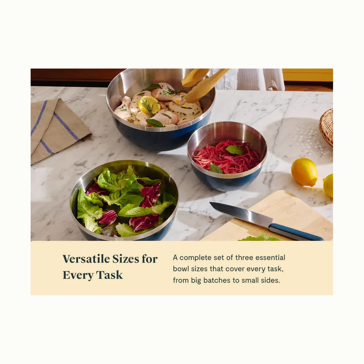 caraway-mixing-bowl-set-6-piece-stainless-steel-nesting-bowls-with-lids-2qt-4qt- image 5