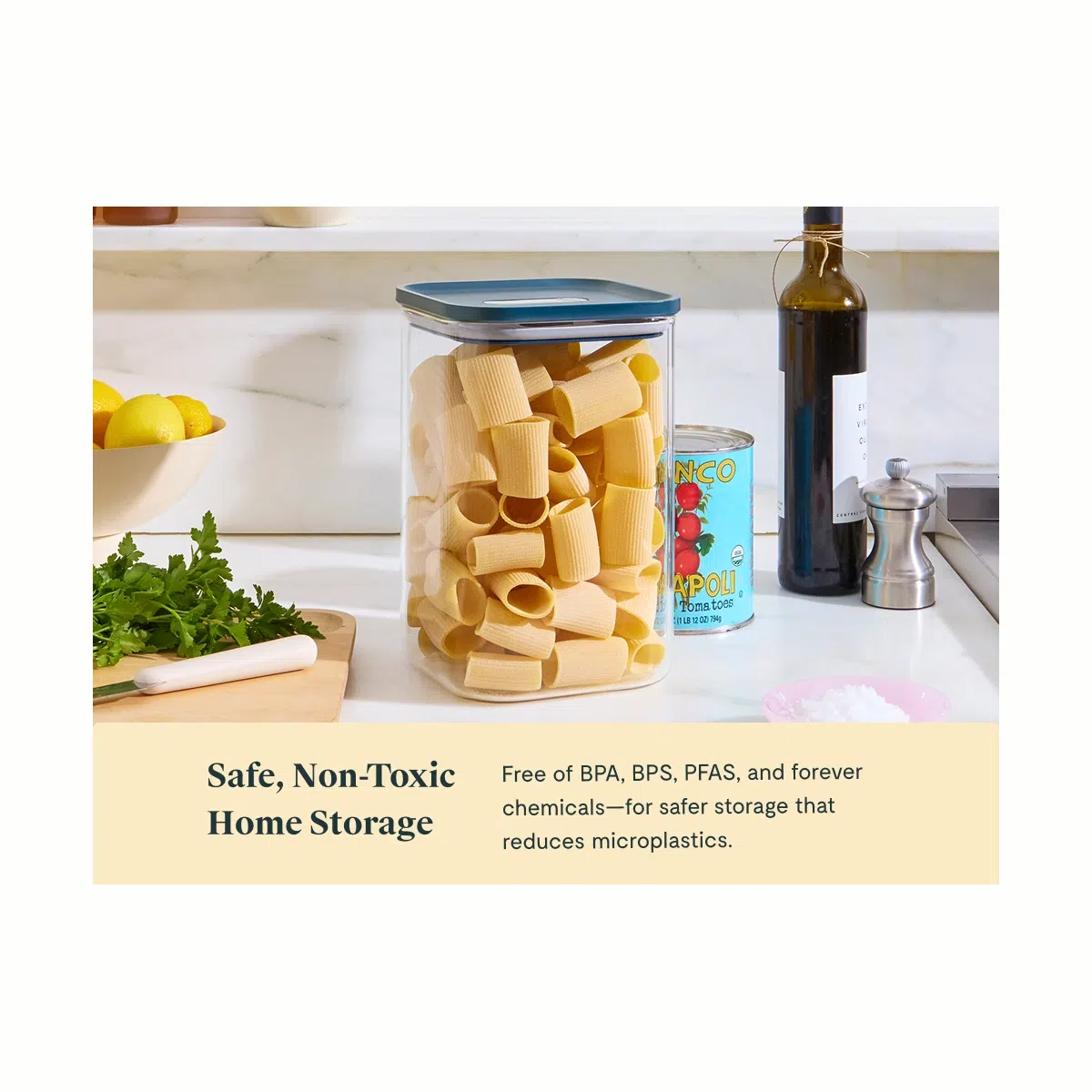 caraway-4-qt-large-glass-airtight-container-bpa-free-dry-food-storage-with-true- image 5