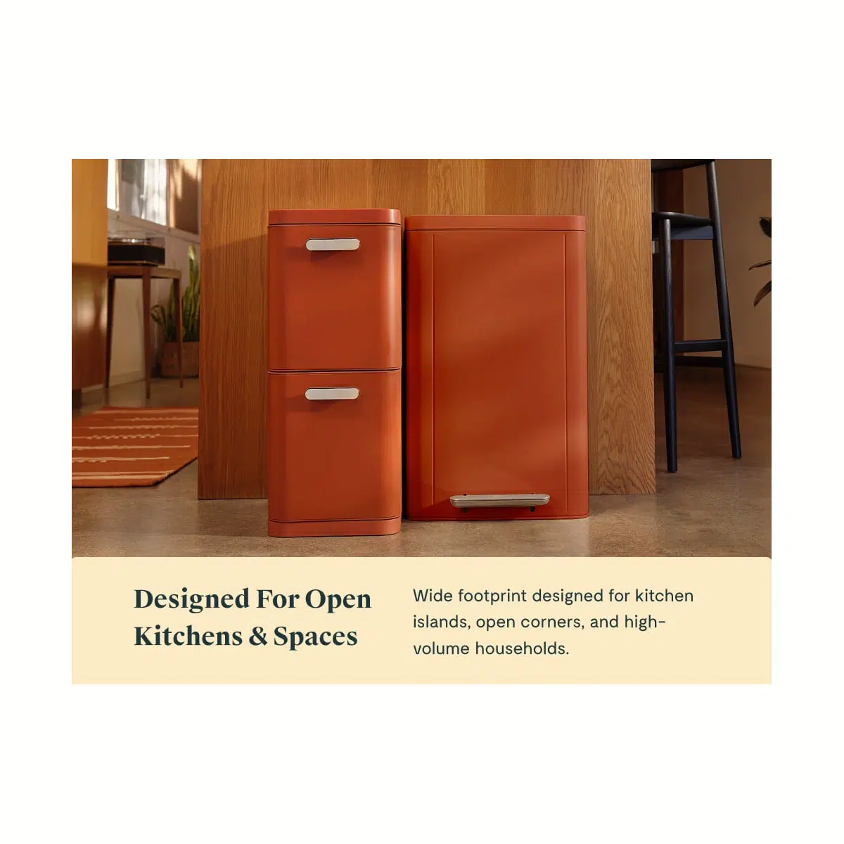 caraway-trash-recycling-duo-rectangular-13-gal-capacity-fingerprint-resistant-st image 5