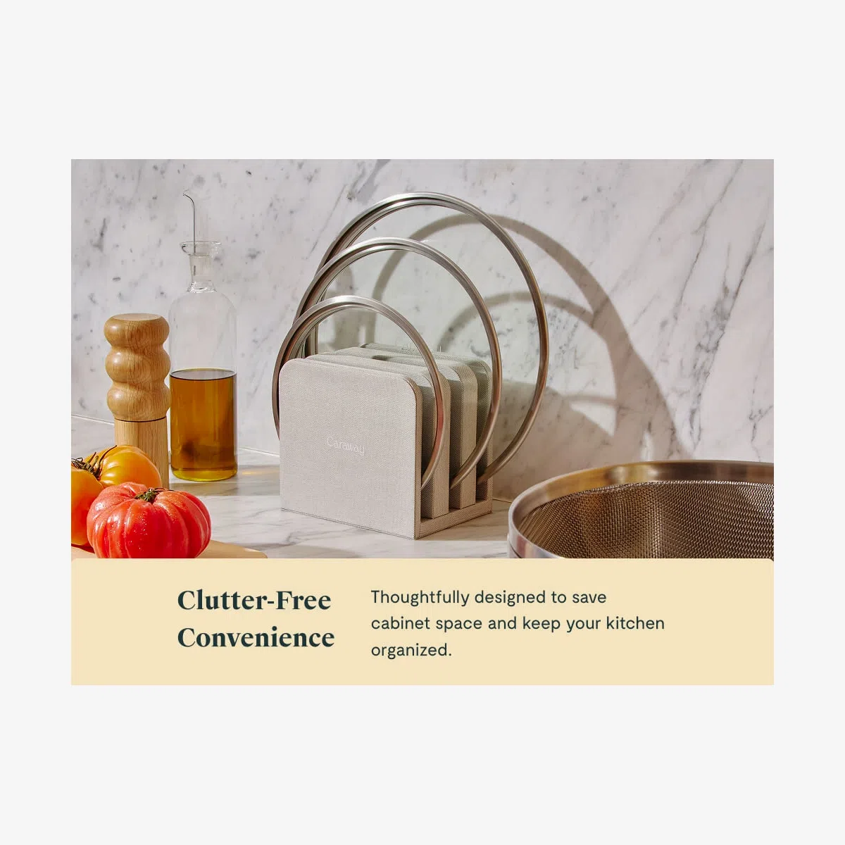 caraway-mixing-bowl-lid-organizer-stores-up-to-3-lids-clutter-free-counter-stora image 5