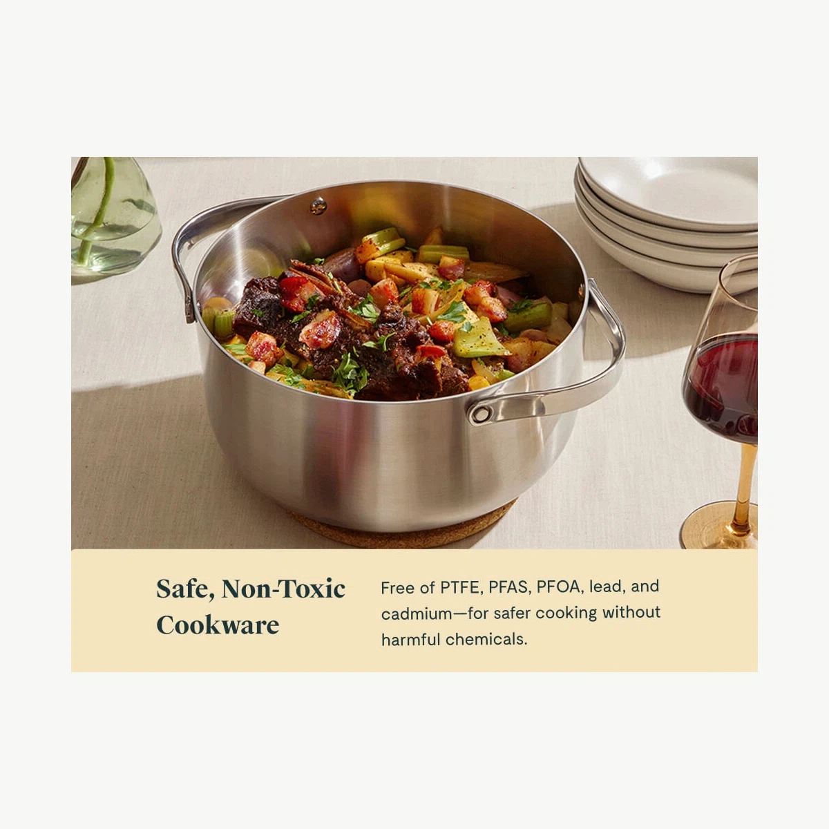 caraway-6-5-qt-stainless-steel-dutch-oven-non-toxic-5-ply-ovensafe-to-550-f-life image 5