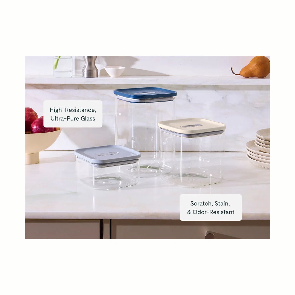 caraway-4-qt-large-glass-airtight-container-bpa-free-dry-food-storage-with-true- image 6