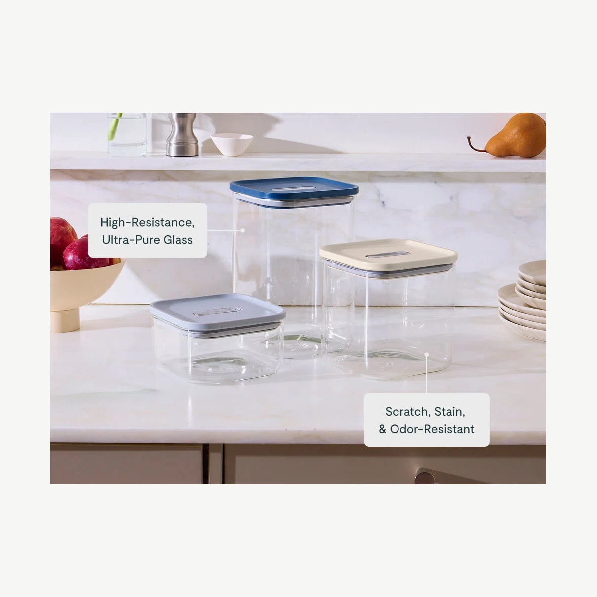 caraway-13-piece-glass-airtight-container-set-bpa-free-dry-food-storage-for-pant image 6