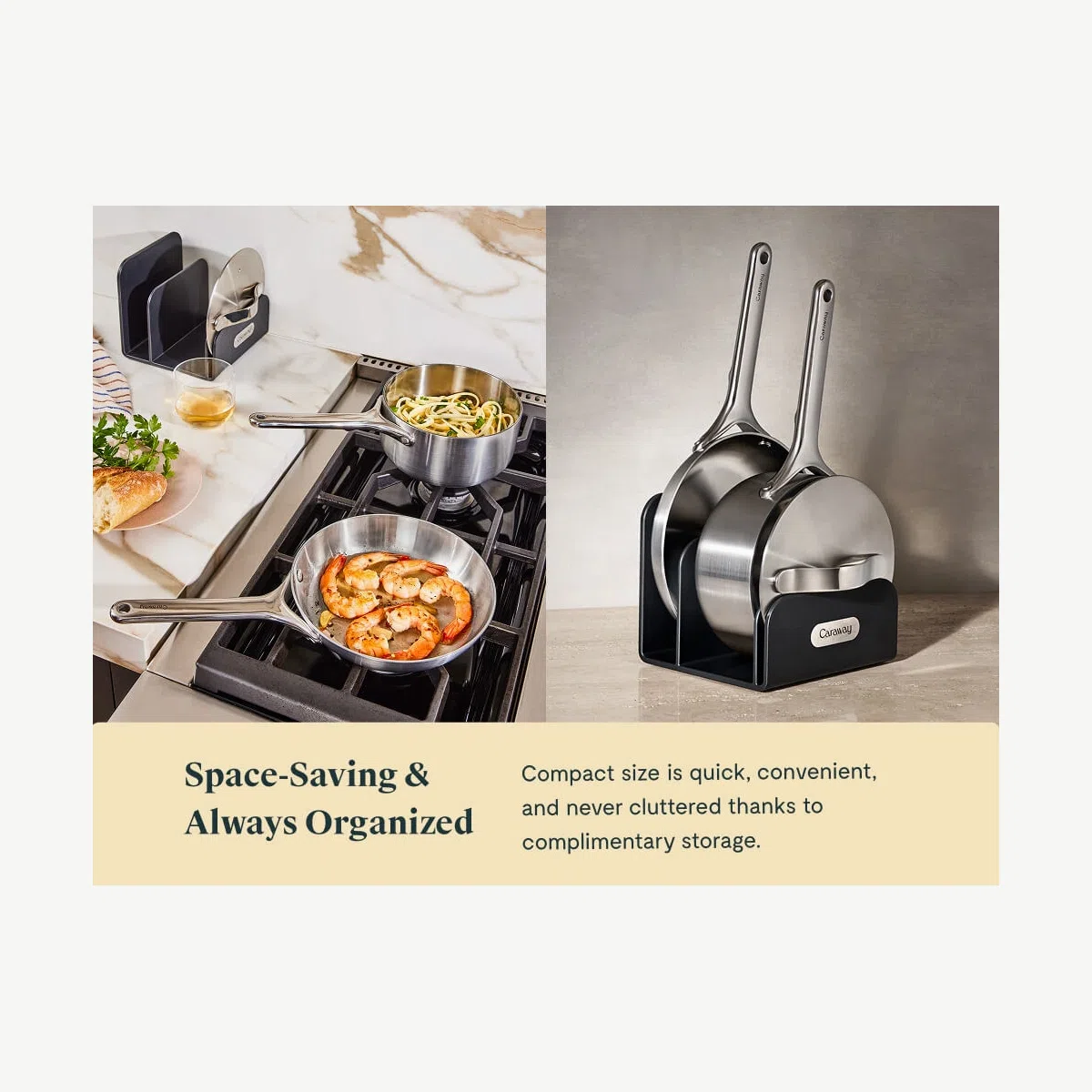 caraway-stainless-steel-minis-duo-mini-fry-pan-sauce-pan-with-storage-organizers image 7