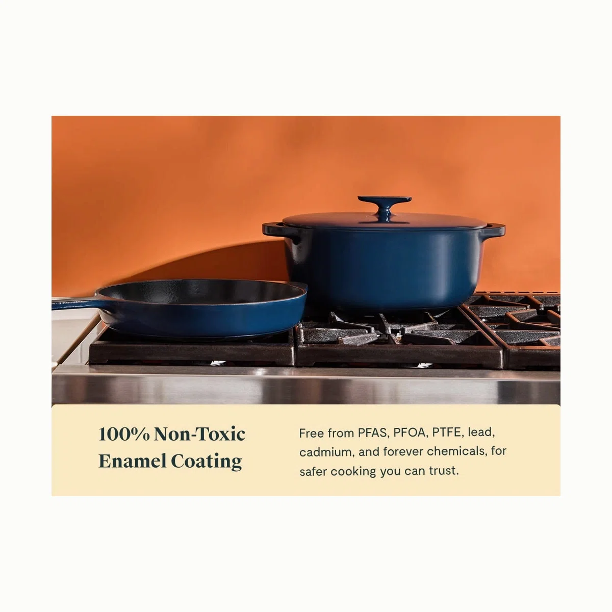 caraway-8-5-qt-enameled-cast-iron-oval-dutch-oven-large-capacity-non-toxic-lifet image 8