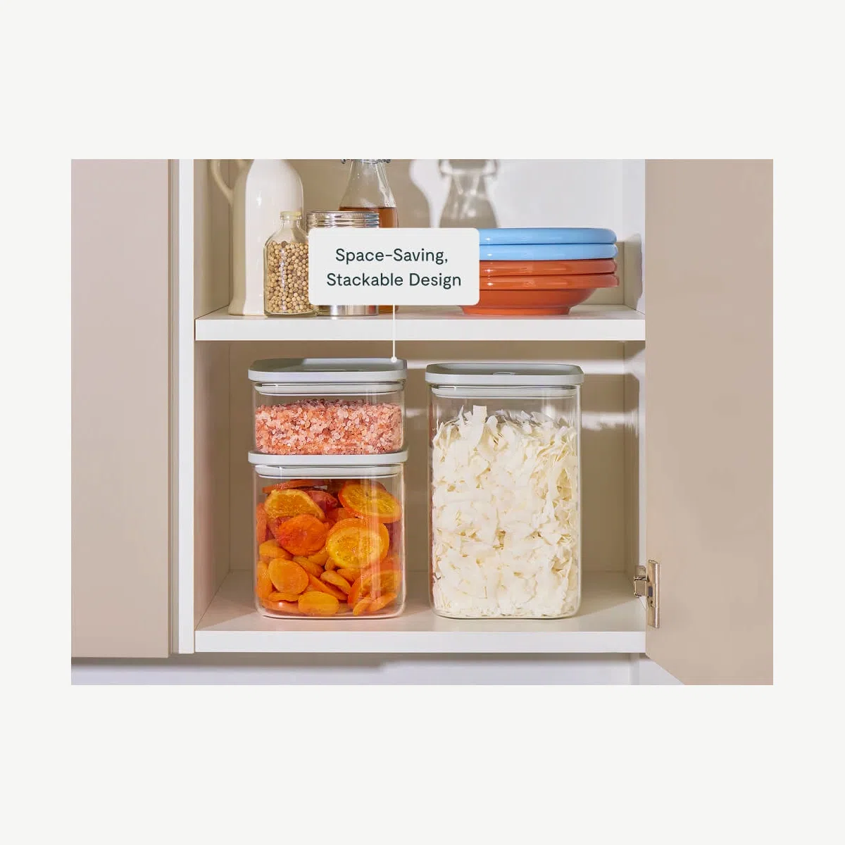 caraway-13-piece-glass-airtight-container-set-bpa-free-dry-food-storage-for-pant image 8